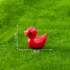 Pingente de Boneca Pato Amarelo Pequeno, Ornamento Miniatura de Micro paisagem com Musgo, Acessório de Decoração Criativo, Artesanato em Resina