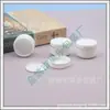 Frasco de crema en gel para esmalte de uñas con borde dorado de 15 g, recipiente para mascarilla facial de 15 g, botella de crema para manos, botella vacía para mascarilla de barro cosmético