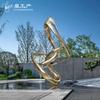 Recepción de oficina de ventas de estilo chino, decoración suave de plástico reforzado con fibra de vidrio, escultura abstracta de moda para interiores, decoración de club de hotel