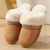 26 pantuflas de felpa con encaje para el hogar, de invierno, superventas transfronterizas, para hombre y mujer, estilo pareja, pantuflas de algodón cálidas para interior y exterior