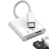 Accesorio para teléfono móvil lector de tarjetas tres en uno adecuado para Oppo TF tarjeta de memoria SD adaptador lector de tarjetas tres en uno de carga rápida