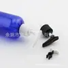 Botella de loción transparente 220ml botella con bomba, botella con bomba tipo clip para champú, botella corta y regordeta tipo pico de pato 220ML botella para gel de ducha