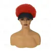 Comércio Exterior Transfronteiriço Chapéu Afro Curto Feminino com Cabelo Cacheado Curto de Seda 3D Fofo Rabo de Cavalo Fábrica Atacado