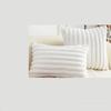 Venta caliente transfronteriza, funda de almohada de rayas verticales de piel de conejo, cojín de sofá de color sólido, almohada de cama simple, fábrica de comercio exterior al por mayor