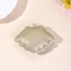 Llavero Brillante de Cuero PU Colorido Accesorios para Ropa Mochila Llavero de Coche Collar de Moda Colgante de Estrella de Mar Concha