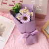 Presente de Aniversário Dia dos Namorados mini 7 Rosas Tamanho Polegar Sabonete Flores Preservadas Gipsofila Flores Secas Atacado Transfronteiriço