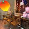 Mesas y Sillas de Barra, Estilo Retro Americano, Restaurante Occidental, Mesas y Sillas para Restaurante de Té, Cafetería, Restaurante, Juego de Mesa y Sillas de Madera Maciza