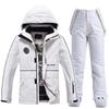 Novo traje de esqui masculino e feminino, calças de snowboard quentes e grossas, estilo coreano