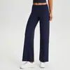 Pantalones de Yoga Rectos con Sensación de Nube para Mujer, Sueltos, Transpirables, de Cintura Alta, Largos, Casuales para Exteriores, Pierna Ancha, Deportivos, para Fitness 62312