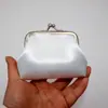 Suministro Transfronterizo Bolsa con Pinza de 3 Pulgadas Color Sólido Hebilla de Tela Billetera para Monedas Mini Bolsa para Monedas Bolsa para Joyas