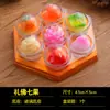 Yuanyifang Vela de Loto Vidrio Taza de Té Mantequilla Buda Bendición de los Siete Frutos Lámpara de Deseos Fruta de Buda Plato de Fruta Vela