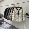Chamarra de plumón acolchada de alta gama transfronteriza, 90% plumón de pato blanco, talla extra grande, manga murciélago, para mujer, top de ajuste holgado para invierno 2026, un superventas