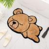 Felpudo de entrada, felpudo para dormitorio, alfombra para baño, dibujos animados, absorbente de agua, antideslizante, para baño