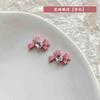Internet Red Corazón de Dragón de Hielo Lazo Joyería para Uñas Arte de Uñas Champán Belleza Chica Amor Diamante Lazo Esmerilado Decoración de Uñas