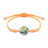 Pulseiras Populares Artesanais Tecidas de Liga Metálica Transfronteiriças para Baseball, Futebol, Basquete e Vôlei, Direto da Fábrica de Origem, em Estoque