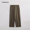 Calça Masculina Apo para Negócios Casuais Transfronteiriços, Coleção Outono, Toque de Luxo, Caimento Reto Solto, Versátil, Fluida, Resistente a Amassados, Calça Longa.
