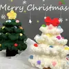 Kit de Materiales para Árbol de Navidad de Tira de Hielo Crochet Hecho a Mano DIY Hilo de Tejer Casero Regalo Festivo de Navidad Ruoxi
