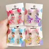 Clip de oreja de Kulomi Clip de oreja para niños Dibujo animado Sin agujeros en las orejas Pendientes anti-dolor para niñas Pendientes de niña Pequeña joyería Clip de oreja