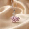Colar da moda e popular com zircônia incrustada, com toque de alta qualidade, estilo nicho de luxo leve para mulheres, corrente de clavícula versátil e elegante, simples e que não desbota