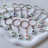 Accesorios de joyería DIY con diseño creativo de mahjong rojo, rico, con pegamento en crema, funda para teléfono, pinza para el pelo, tocado, pendientes y colgante.