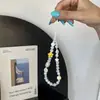Novo Cordão Doce Estilo Transfronteiriço para Celular com Design Fresco de Contas, Corrente de Celular Personalizada, Acessório Portátil para Câmera CCD
