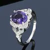 Anillos de Encaje Geométrico Europeos y Americanos, Anillos Exagerados con Piedras Preciosas, Joyería Elegante de Nicho, Anillos Dulces para Niñas, Transfronterizo