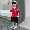 X029 Traje de Verano para Niños 2026 Nuevo Estilo Conjunto de Dos Piezas de Manga Corta de Verano para Niños Atuendo de Verano Fresco y Elegante para Niños Moderno