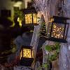 Atacado vela solar vento lâmpada retro fio de cobre palácio lâmpada LED pátio ao ar livre gramado jardim paisagem decorativa lâmpada