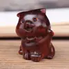Cuerno de Rinoceronte Palo de Rosa Tallado Animales del Zodiaco Doce Animales Piezas de Mano Juguetes de Madera Manualidades Adornos Fabricantes Venta al Por Mayor