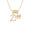 Collar con Letras Dopamina Popular Transfronterizo Set de Tres Piezas con Accesorios de Lazo, Elegante y Versátil Set de Collares con Letras