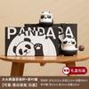Taza de té de panda, taza de cerámica, taza de café creativa con separación de té, regalo de oficina y negocios, logotipo grabado