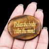 2144-Piedra de Palma de Cristal Natural, Piedra Cruda de Cristal con Grabado, Piedra para Aliviar la Preocupación, Piedra de Ánimo, Pulsera DIY al por Mayor