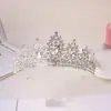 Popular Transfronteriza Europea y Americana Corona Grande de Novia Accesorios para Vestido de Boda Corona de Reina de Cristal Adorno para Fiesta de Cumpleaños Venta al por Mayor