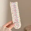 Fita Mágica Infantil Desenho Laço Renda Franja Patch para Meninas Pequenas, Fixador de Cabelo Amigo do Cabelo para Meninas