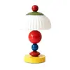 Luminária de Mesa para Quarto Infantil Dopamine Toque de Alto Padrão Presente de Aniversário Inauguração Luz Noturna Atmosférica Fofa Recarregável Lâmpada de Mesa Ferro