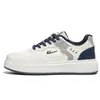 HuiLi Felpa Moda Zapatos de Plataforma Hombre Bloque de Color Suela Gruesa Superficie de Cuero Zapatos Blancos Otoño Invierno Cálidos de Moda Casuales Zapatos Venta al por Mayor