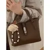 Bolsa de Mão Elegante Estilo Balde para o Dia a Dia de Mulheres 2026 Nova Moda Coreana Retrô de Ombro Único Transversal Bolsa Mãe e Filha