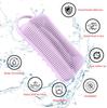 Venta al por mayor del fabricante Cepillo de baño cuadrado simple de 90 g para masaje y exfoliación húmeda y seca para eliminar la piel muerta Cepillo de baño de silicona