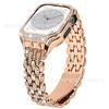 Aplicable a iwatch9/8/7 carcasa protectora integrada de metal ovalado con diamantes Carcasa protectora Apple Diamond