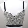 Sujetador de cuentas de origen transfronterizo Camisola de moda europea y americana Top de tubo brillante de diamantes completos Corsé de espalda hermosa