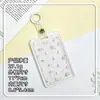 Nuevo Portatarjetas Transparente para Tarjetas de Estudiante del Campus, Tarjetas de Comida, Fundas Deslizables para Tarjetas, Cubierta Deslizante Antiperdida, Portatarjetas de Identificación de Empleado, Cubierta Protectora