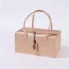 Nova caixa de presente do Ano do Dragão luxo leve bolsa de armazenamento de couro pu vermelho caixa de presente frutas secas frescas caixa de produtos de Ano Novo