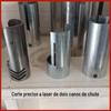 Fábrica profissional de corte de tubo a laser processamento de dois chutes contínuo cano de pistola de cabelo preciso e eficiente punção slotting vários cortes em forma especial