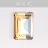 Vidro de cristal com fundo pontiagudo retangular Diamante diy capa de celular roupas chapéu adesivo material de strass outlet de fábrica