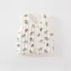 Chaleco para Bebé con Coche de Juguete 80g Algodón Cálido Acolchado para Niños Chaleco Exterior para Niños Pequeños Chaleco para Bebé