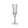 Copa de champán de cristal rayado clásico estilo francés, copa para vino dulce, cáliz redondo de estilo retro europeo