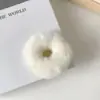 Donut de Imitación de Pelo de Conejo Cuerda para el Cabello de Pelo de Visón Adorno para la Cabeza Esponjoso Cuerda de Felpa Versátil para el Cabello Moda Japonesa y Coreana Accesorios para el Cabello