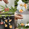Resina guerrera chica hermosa amor lazo estrella luna varita colgante cuentas sueltas DIY hecho a mano colgante de cuentas accesorios