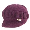 Boinas de Outono e Inverno para Mulheres, Chapéus para Mães de Meia-Idade e Idosas, Forradas com Lã, Espessas, Proteção para Orelhas, Chapéus de Lã Tricotados Quentes Atacado