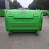 Directo de fábrica papelera exterior de 3 cuadrados para pintura de acero inoxidable papelera doméstica de 3 cuadrados papelera de edificio de 5 cuadrados
